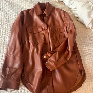 Abercrombie and Fitch vegan leather jacket